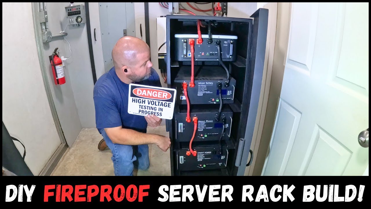 Fireproof Solar Battery Rack Build! - YouTube