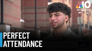 Lawrence student graduates with perfect attendance from preschool through high school