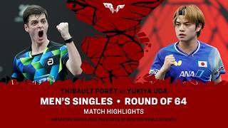 Thibault Poret vs Yukiya Uda | MS R64 | #WTTSingapore2026