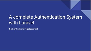 Laravel 8 Custom Authentication App - Configuring the application