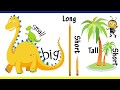 Big and small for kids and children  comparison for kids  learn preschool concepts