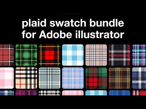 Adobe Illustrator Plaid Swatch Bundle