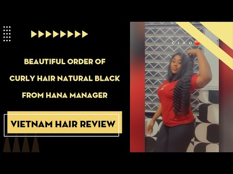 Video Beautiful Order Of Curly Hair Natural Black From Hana Manager 56
