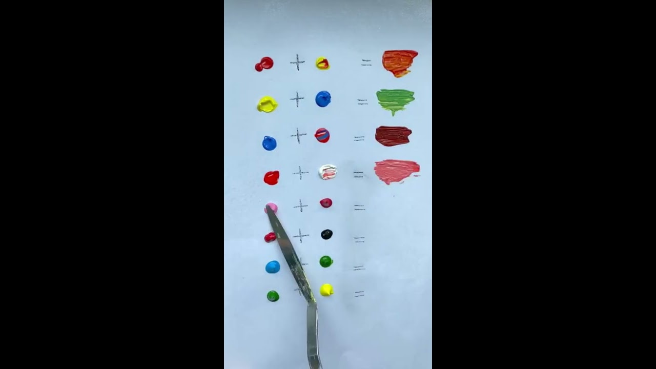 Colour Mixing Part 1 How To Mix Beginners Guide Shorts Primarycolours