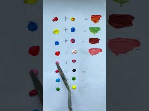 Colour Mixing Part 1| How To Mix Colour | Beginners Guide Shorts Primarycolours