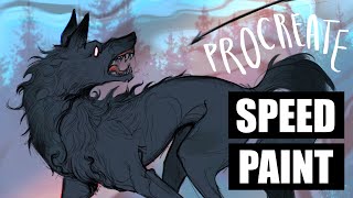 Wolf | Speedpaint | Procreate