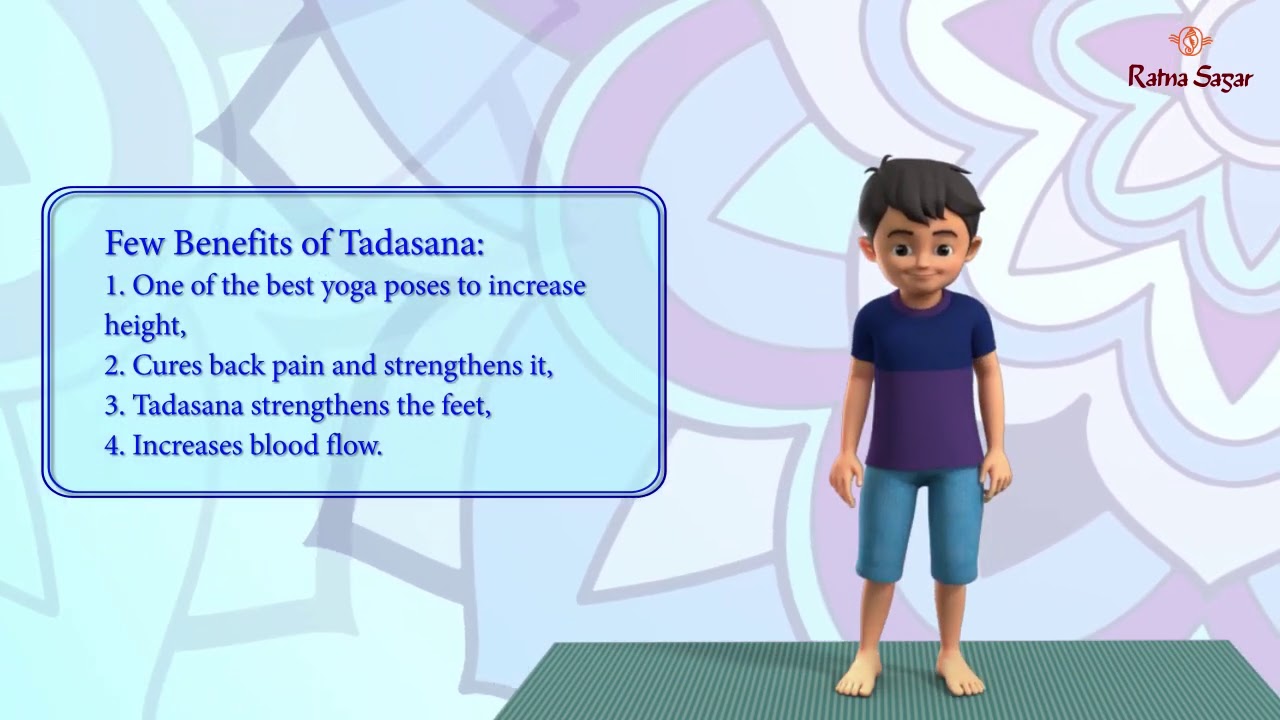Yoga for Kids Tadasana 3D Animation - YouTube