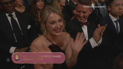 Virginia teacher honored at the Grammys