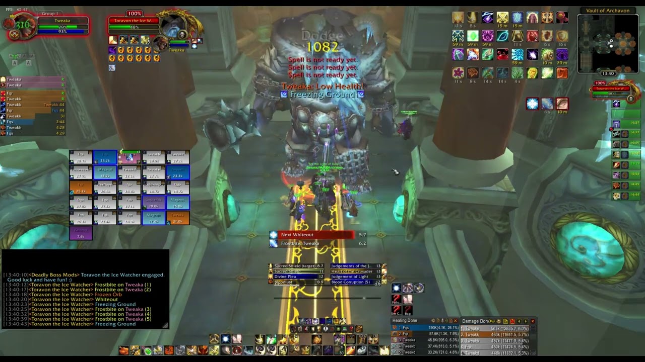 WoW Wotlk VoA25 Toravon the Ice Watcher Solo Multibox Warmane - Icecrown