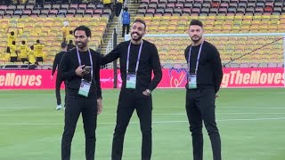 استقبال مرعب من جماهير الأهلي للاعبين لحظة نزولهم أرض ملعب الجوهرة 🔥 #الاهلي