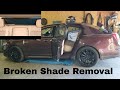 How To Disable Rear Window Shade / Lincoln Rear Seat Removal