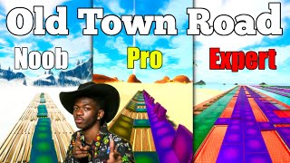 Old Town Road Noob vs Pro vs Expert (Fortnite Music Blocks) - Code in Description