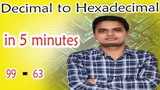 How to Convert Decimal to Hexadecimal | Number system conversion explained