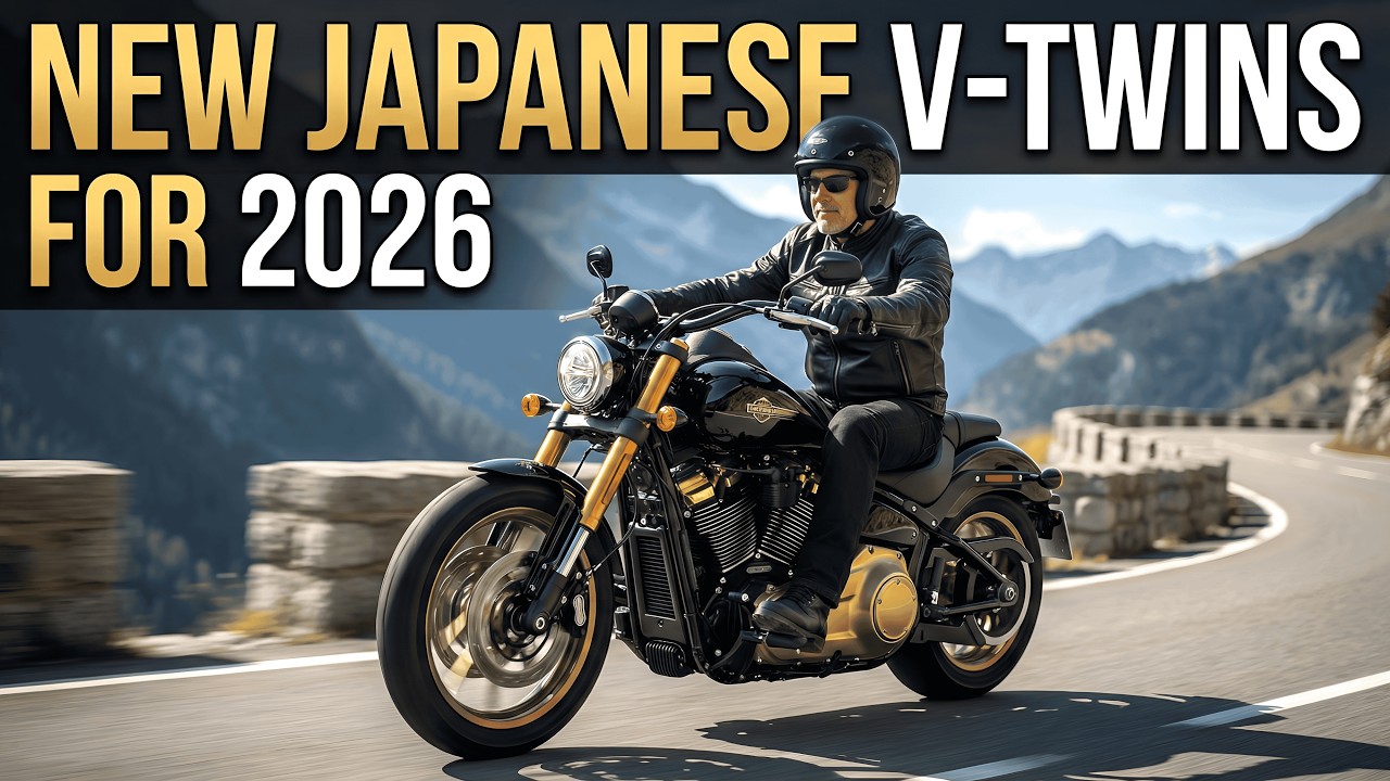 7 лучших новых японских мотоциклов с V-образным двухцилиндровым двигателем 2026 года