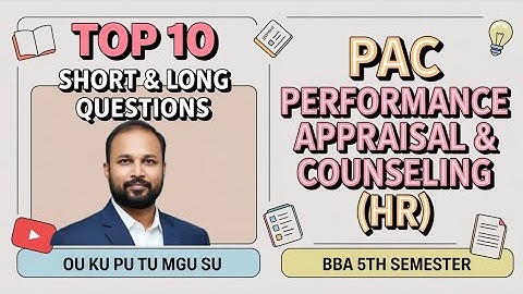 TOP 10 PAC Korte & Lange Belangrijke Vragen 2025-26 BBA V Semester 5e Semester HR Prestatiebeoord...
