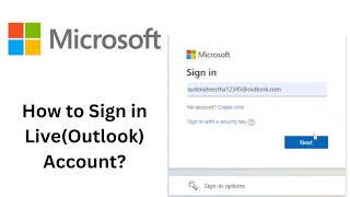 How to Sign in Live(Outlook) Account? Login Live.com 100% working Tutorial