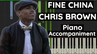 Chris Brown - Fine China - Piano Tutorial