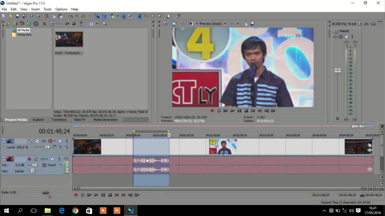 Cara Edit Video dengan Teknik Cut Menggunakan Sony Vegas Pro 11 YouTube