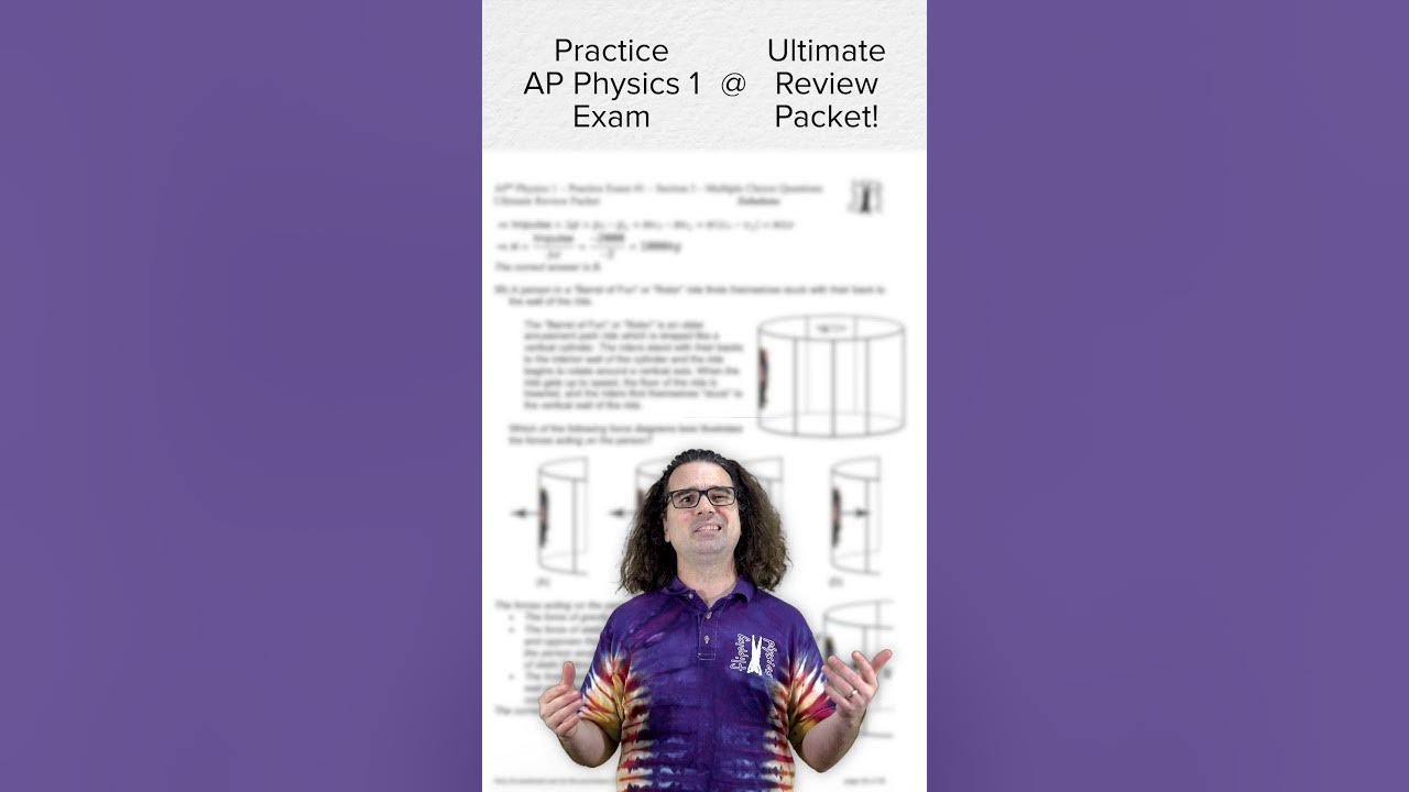 AP Physics 1 Practice Exam for Ultimate Review Packet! YouTube