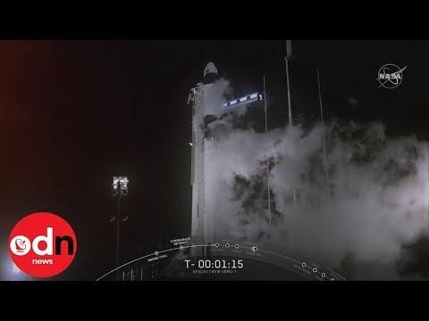 Mesmerising moment NASA capsule takes off