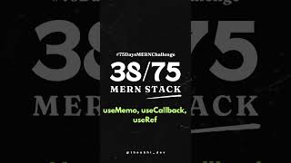 Celebrity 38/75 Hooks for Performance Optimization #ReactHooks #useMemo #useCallback #useRef #MERNChallenge Wealth