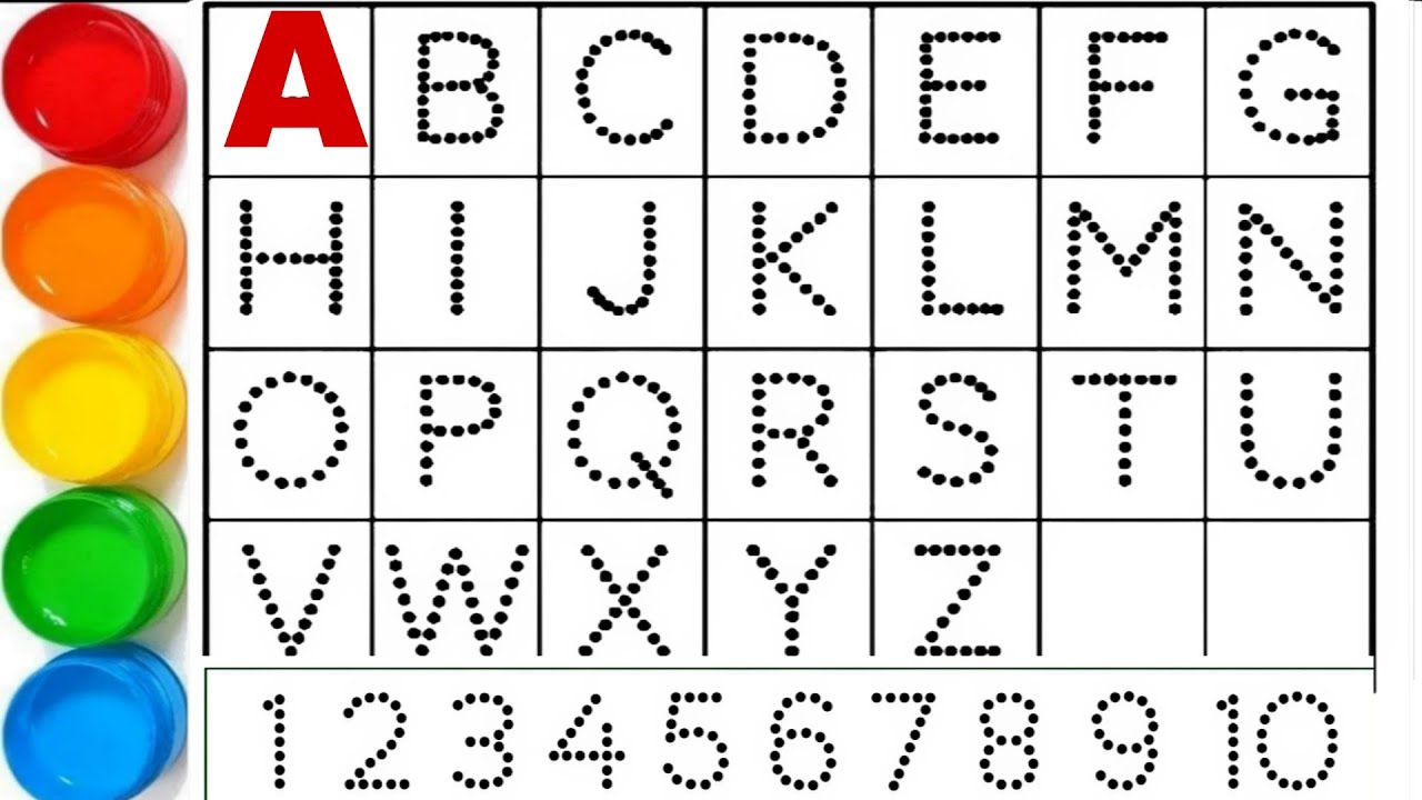Alfabet drawing // Abcdefghijklmnopqrstuvwxyz // a to z writing