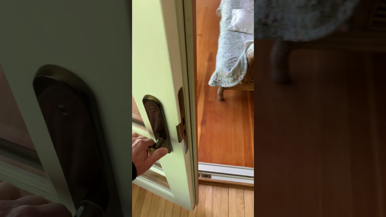 How to lock and unlock the french doors - YouTube