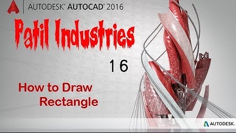 How to Draw Rectangle With Dimensions (Length, width) in AutoCAD 2016 Tutorial for Beginners