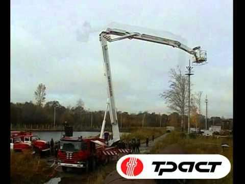 техника продаж Scania - надстройка пожарного шасси компанией Траст