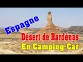 Dsert de bardenas en campingcar espagne 2023