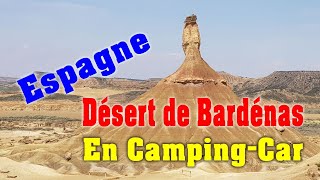 Désert de Bardenas en campingcar Espagne 2023