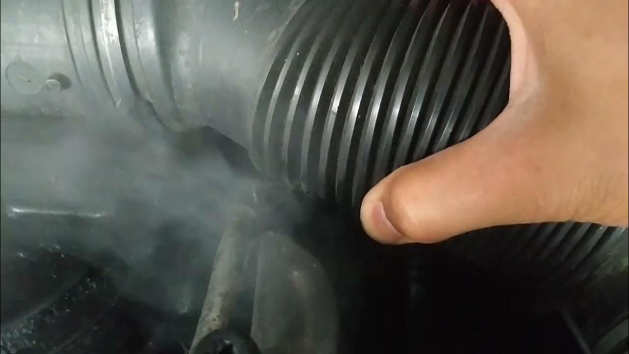 Smoke test due to air intake leak detected fault found on diagnosis