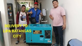 Delivery to LIPA BATANGAS CITY Moshito 12kva Diesel Generator 