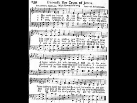 beneath the cross of jesus multitrack hymn youtube beneath the cross of jesus sheet music