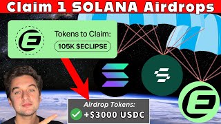Claim 1 Solana Airdrop + Eclipse Airdrop Allocation - DO THIS NOW