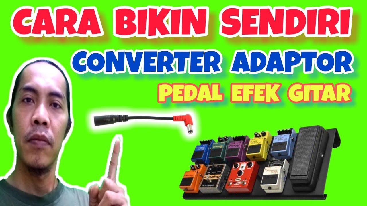 Cara Bikin Kabel Converter Efek Gitar - YouTube