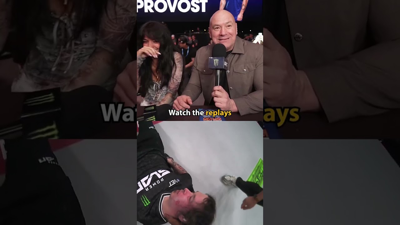 UFC President Dana White and Merab Dvalishvili react to Power Slap with Nina Drama