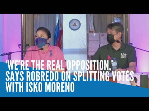 ‘We’re the real opposition,’ says Robredo on splitting votes with Isko Moreno