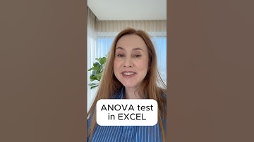 ANOVA test in Excel #anova #excel #statistics #stats #dataanalytics
