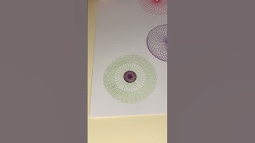 The Dance of Curves and Colors #spirograph #asmr #satisfying #spiroart #shorts  #spirographity