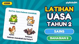 Latihan UASA Sains Tahun 2 (KSSR) Bahagian 2 | Soalan Data & Soalan Terbuka dengan Jawapan Latihan UASA Sains Tahun 2 (KSSR) Bahagian 2 | Soalan Data & Soalan Terbuka dengan Jawapan