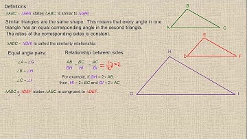 Similar vs Congruent Triangles