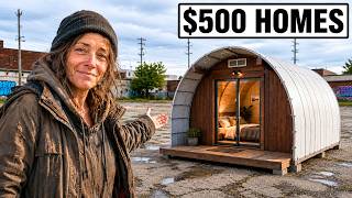 What It’s Actually Like Living Inside the $500 Huts Americans Build for Homeless People