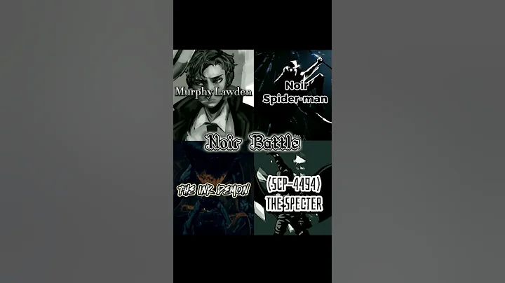 Noir Battle Murphy Lawden vs Noir Spider-Man vs The Ink Demon vs SCP-4494 (The Specter)🔘🔘🔘
