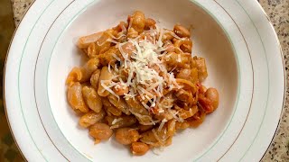 Pasta Grannies share Diego's pasta and beans recipe from Piacenza!