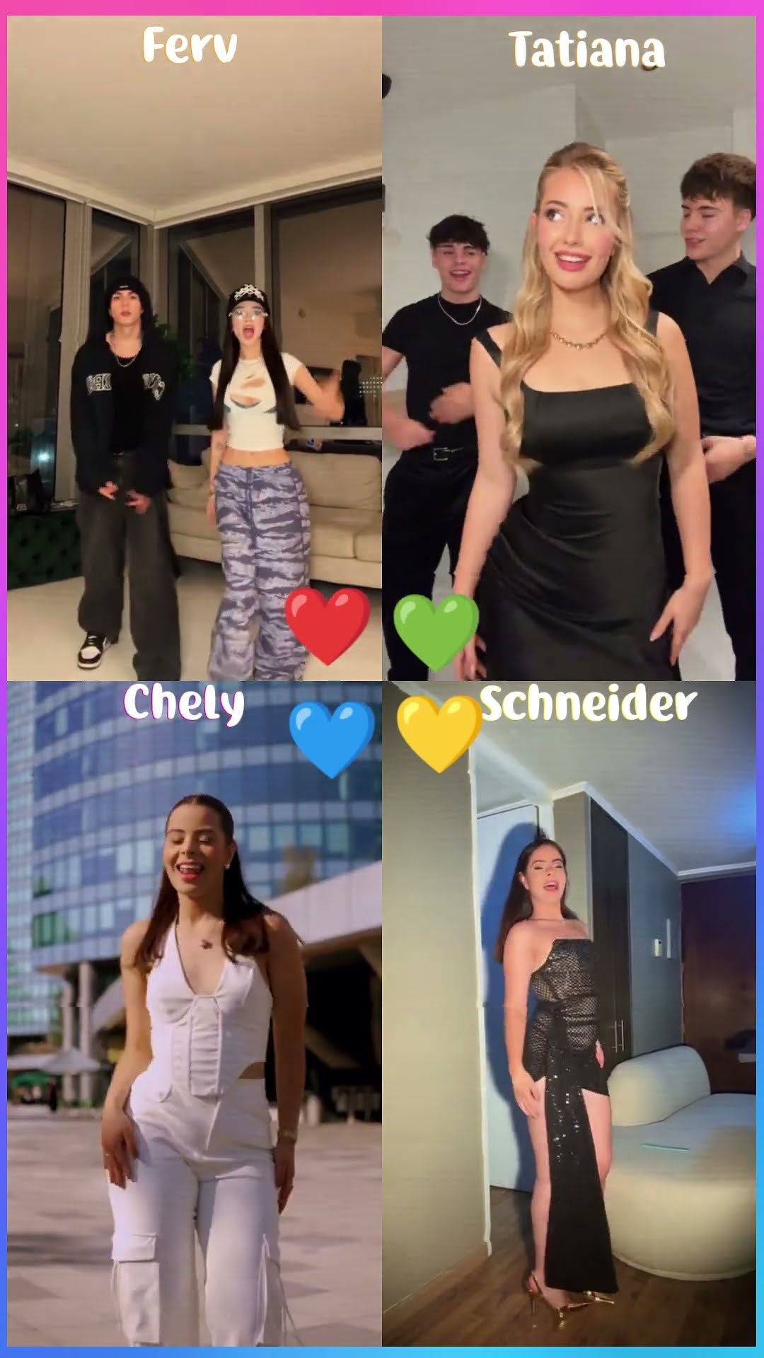 la la la - Ferv x Tatiana x Chely x Schneider #shorts #dance #tiktok