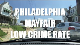 PHILADELPHIA MAYFAIR HOOD DRIVING TOUR LOW CRIME RATE A NICE COMMUNITY BUILT ON FARMLAND IN 1920