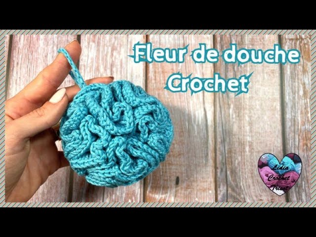 Une fleur de douche bubble au crochet et Atelier crochet - Happy