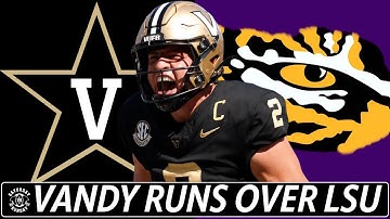 Vandy Runs for 239 Yards Outmuscled LSU. Pavia 246 yards from scrimmage 3TDs. 