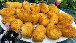 CROQUETAS de HUEVO FRITO y JAMÓN: ¡Una auténtica locura de sabor! 😍 ¡Te encantará!